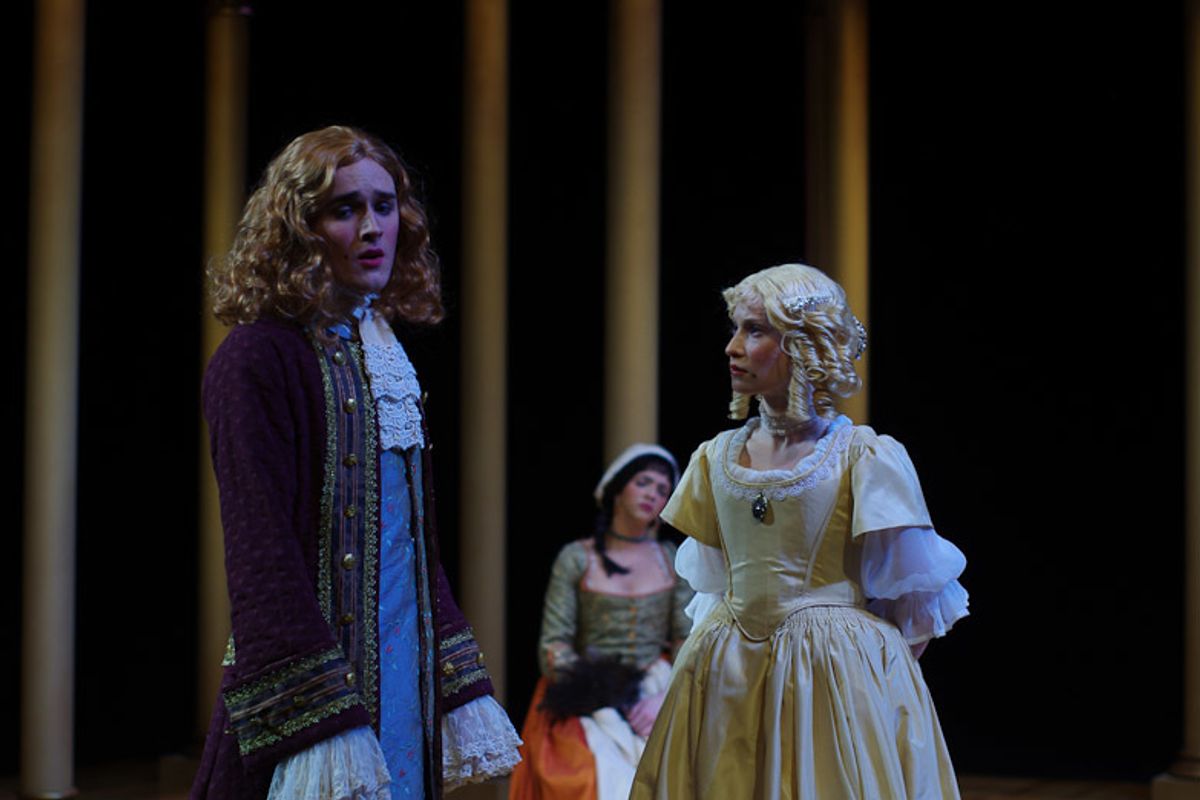 IWU School of Theatre Arts' McPherson Theatre:
 
Tartuffe by Moliere (translation by Richard Wilbur)
Directed by Nancy Loitz
February 14-18 at 8:00 p.m., February 19 at 2:00 p.m.