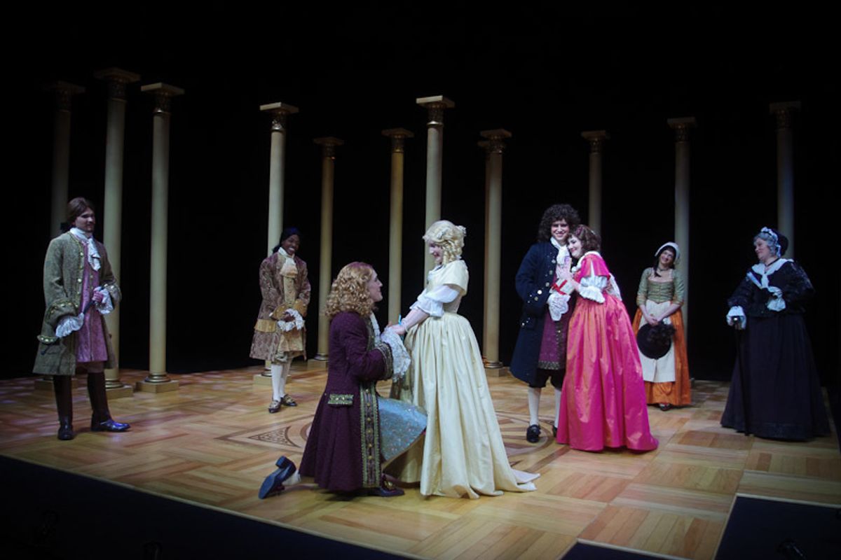IWU School of Theatre Arts' McPherson Theatre:
 
Tartuffe by Moliere (translation by Richard Wilbur)
Directed by Nancy Loitz
February 14-18 at 8:00 p.m., February 19 at 2:00 p.m.