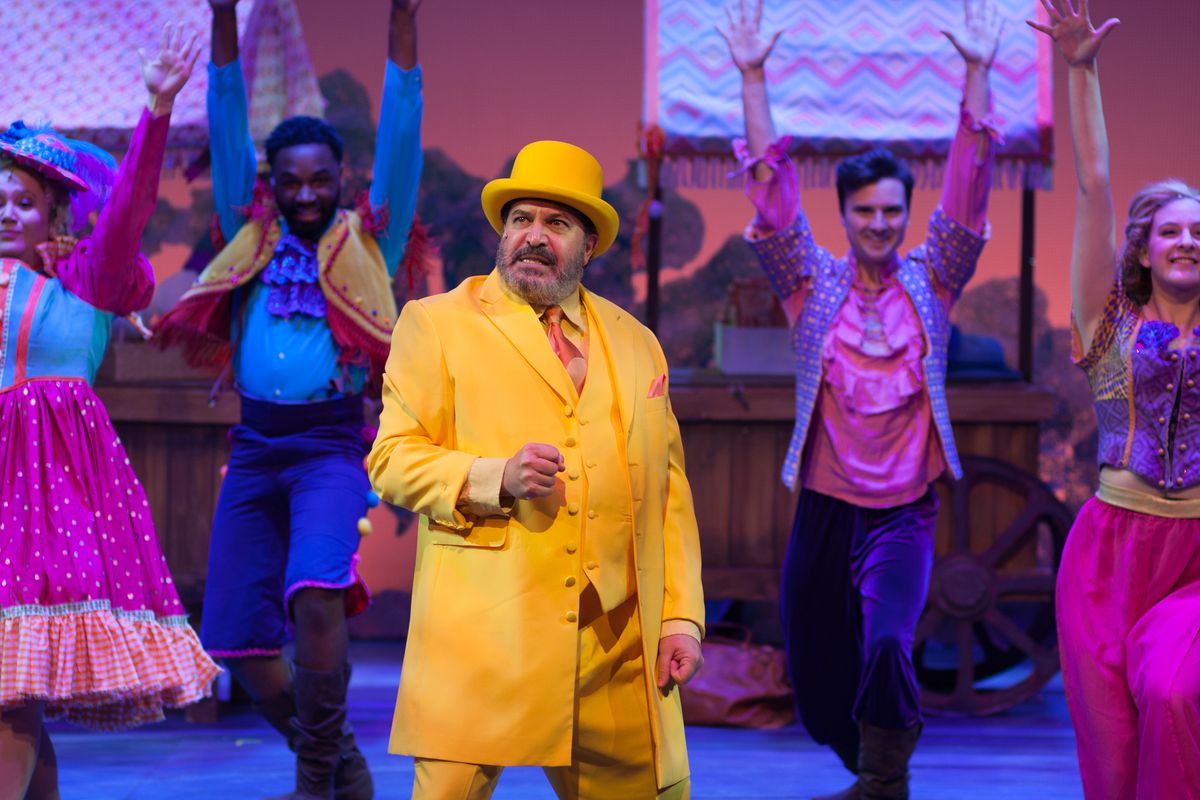 Robert Saoud* plays the Man in the Yellow Suit in The Umbrella Stage Company's production of Tuck Everlasting, the magical family musical with a serious side. (Photo by Gillian Gordon) Robert Saoud* plays the Man in the Yellow Suit in The Umbrella Stage Company's production of Tuck Everlasting, the magical family musical with a serious side. (Photo by Gillian Gordon)