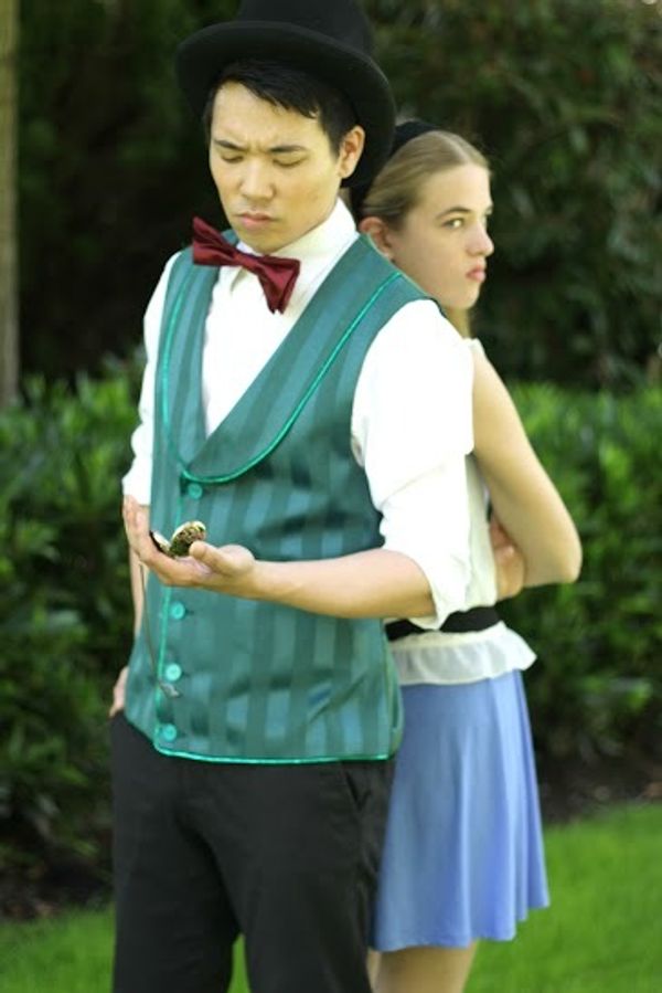 Hatter (Damon Jang) and Alice (Amanda Krystal) have a love hate relationship 2
