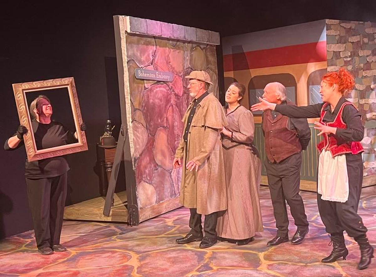 Hmm?Bohemian art? Pictured L-R: LaVone Anderson, Tim Jolly, Allyson Rose, John Covaleskie, and Loryn Mac. Hmm?Bohemian art? Pictured L-R: LaVone Anderson, Tim Jolly, Allyson Rose, John Covaleskie, and Loryn Mac.