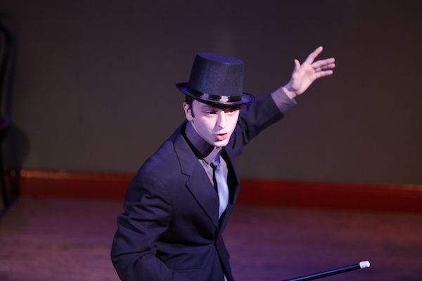 Martha's opponent, Democrat Governor White, tap-dances his way through his presentation of his campaign platform. (Anthony Gabriele) 2