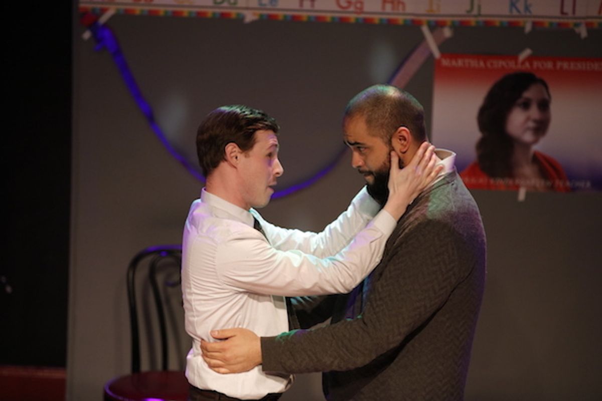 Jason and Aaron share a romantic moment. (Kevin Necciai and Billy Soco) Jason and Aaron share a romantic moment. (Kevin Necciai and Billy Soco)