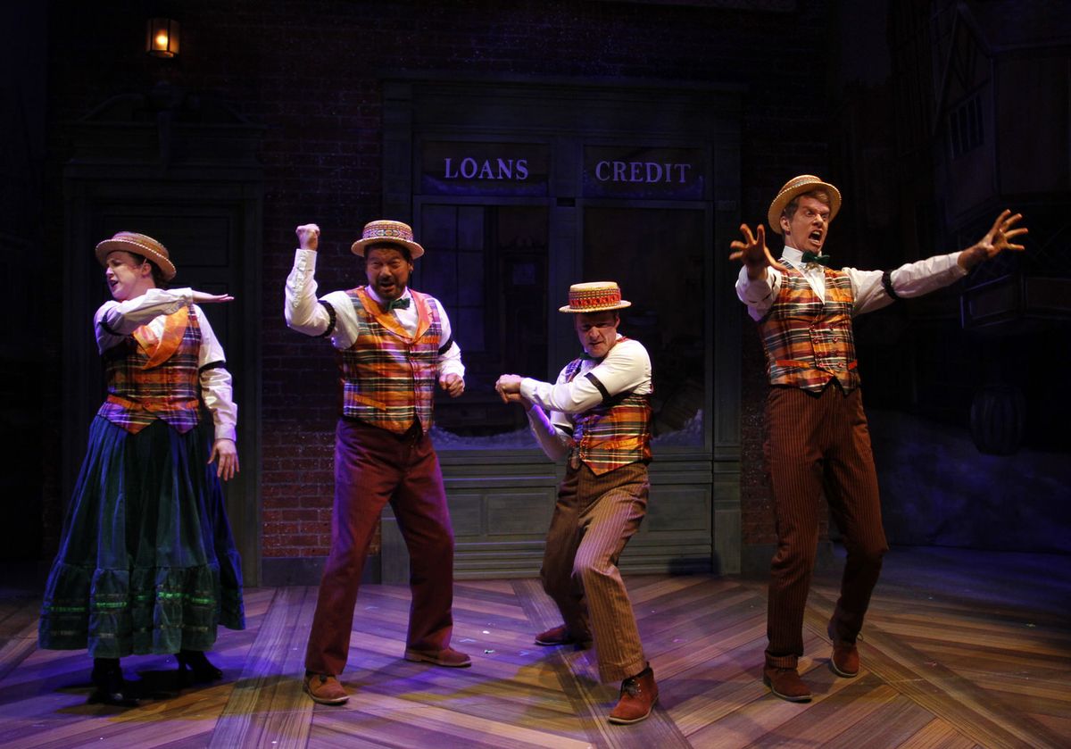 A barbershop quartet, Mr. Scrooge? In this show, anything goes!
-Reg Madison Photography