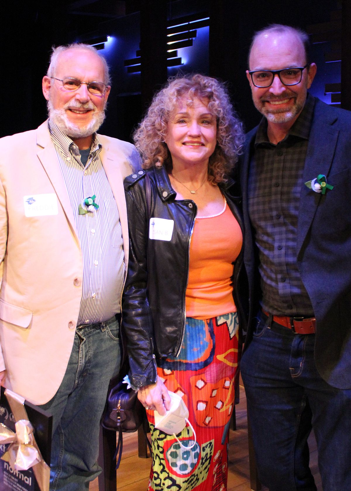 Freddie Greenfield, Susan Bowman, and Matthew McCray on Opening Night of "Next to Normal," playing January 28 - February 27, 2022 at Chance Theater in Anaheim, CA.