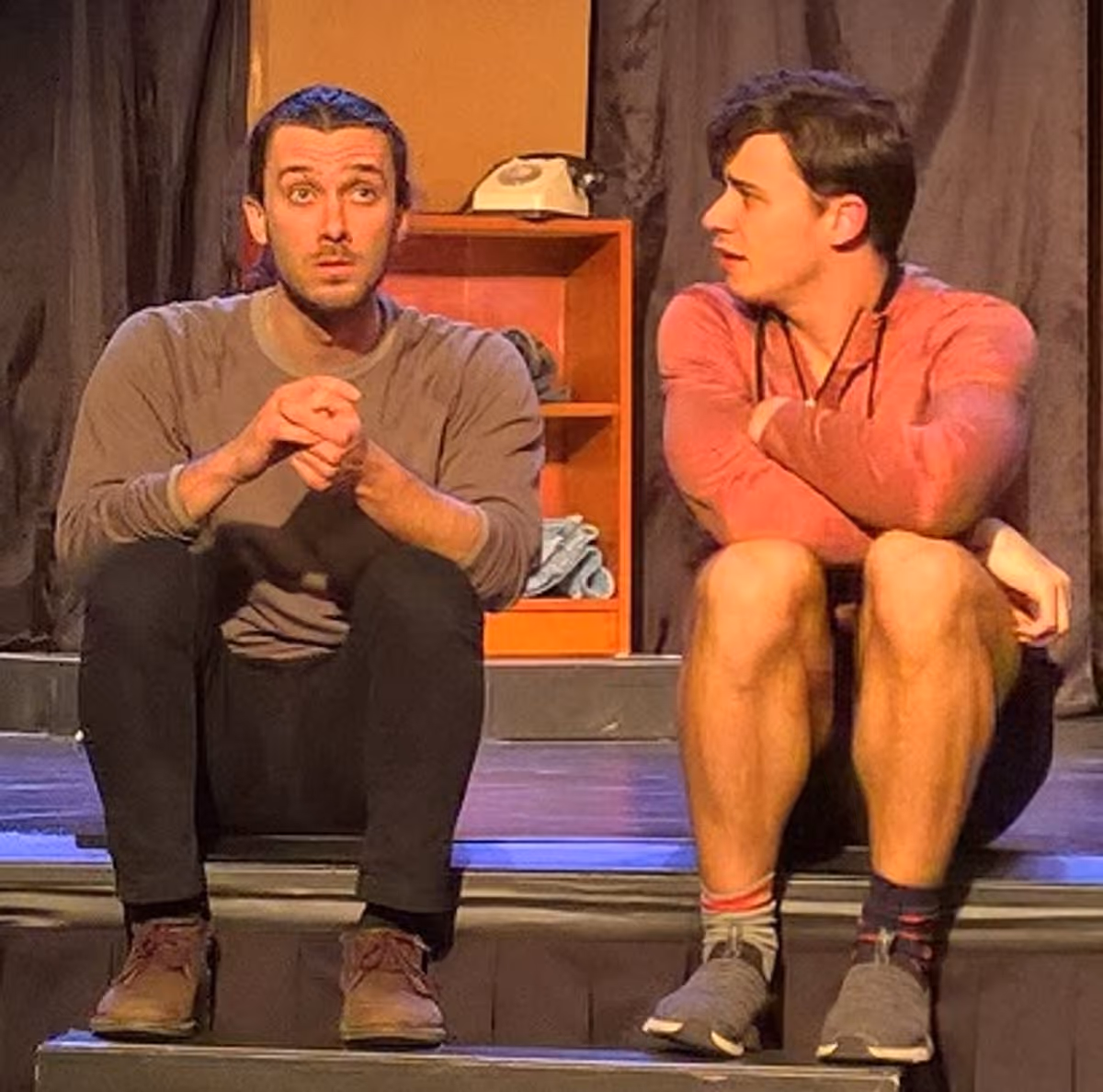 The two brothers - Mickey [L](Tyler Hendrix) and Edward [R] (Richie Stone]
