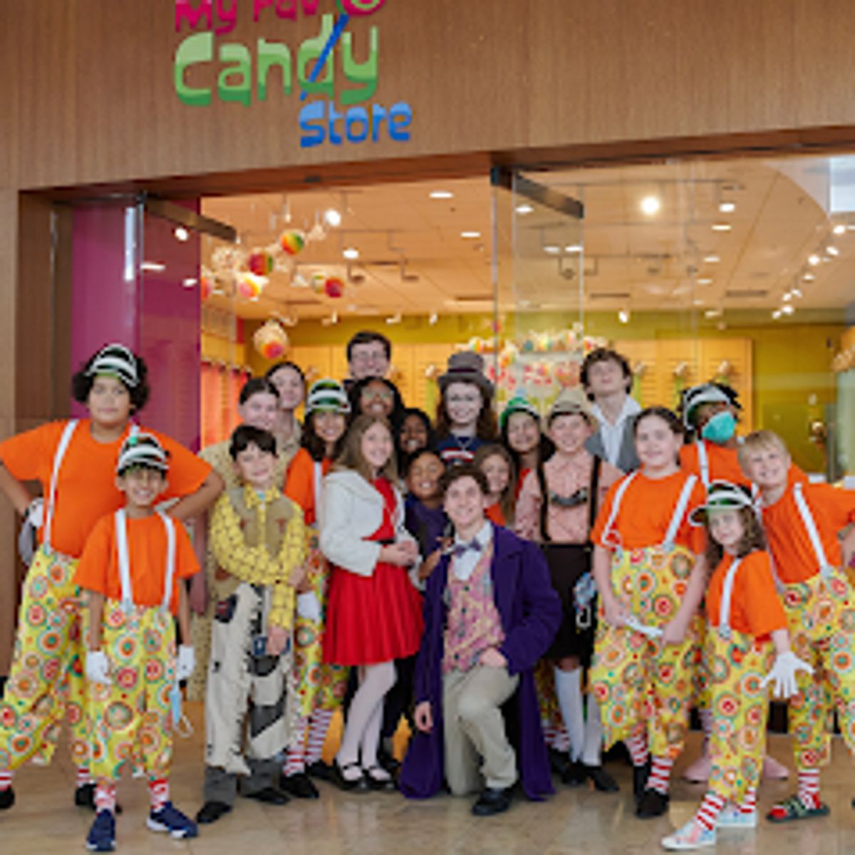 Thanks to MY FAV CANDY STORE for allowing us in to take some promo photos!  Here is some of the cast members from DST's upcoming production of WILLY WONKA JUNIOR!
