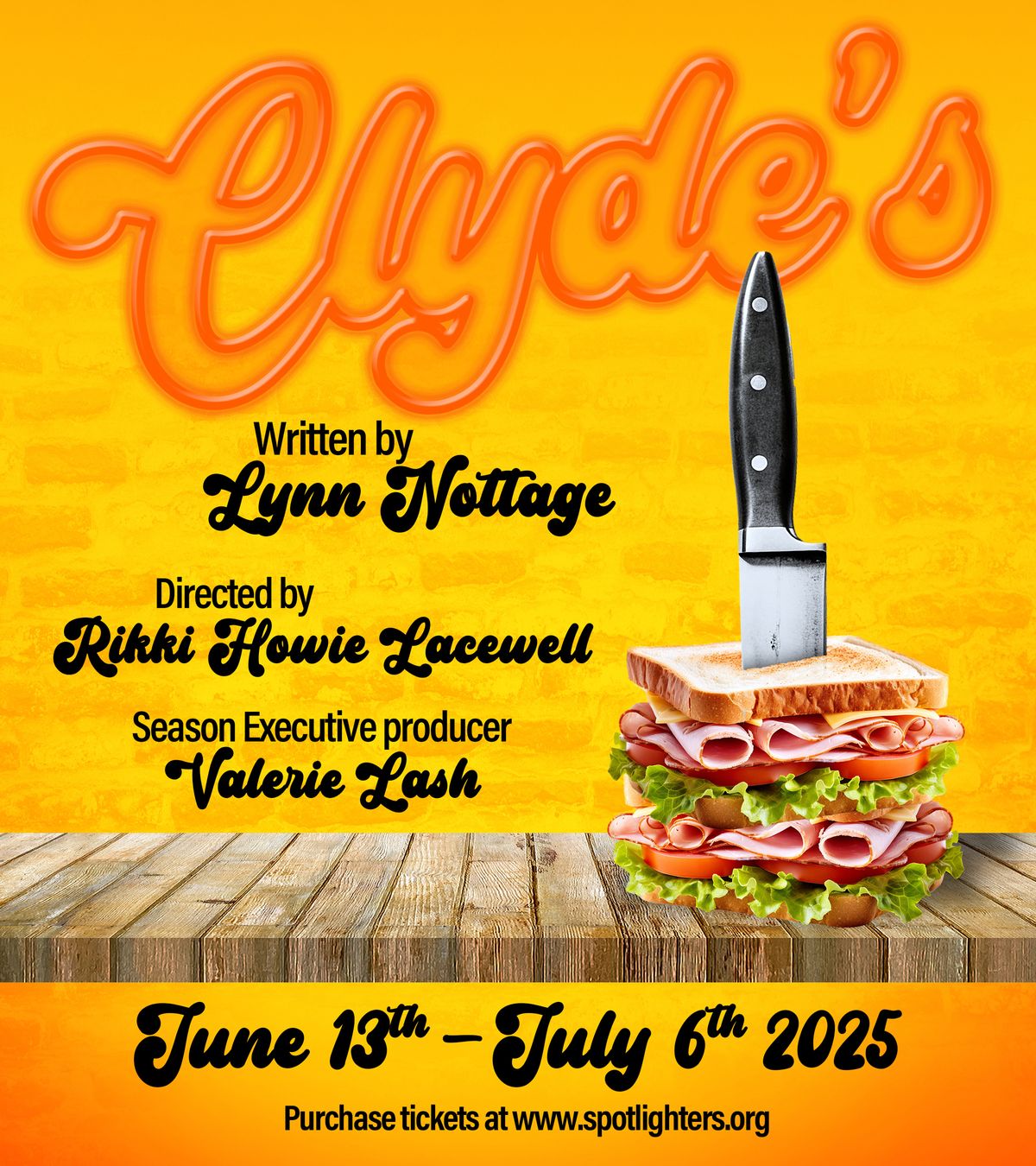 Clyde''''''''s at Spotlighters Theatre - June 13 - July 6, 2025 www.spotlighters.org/clydes