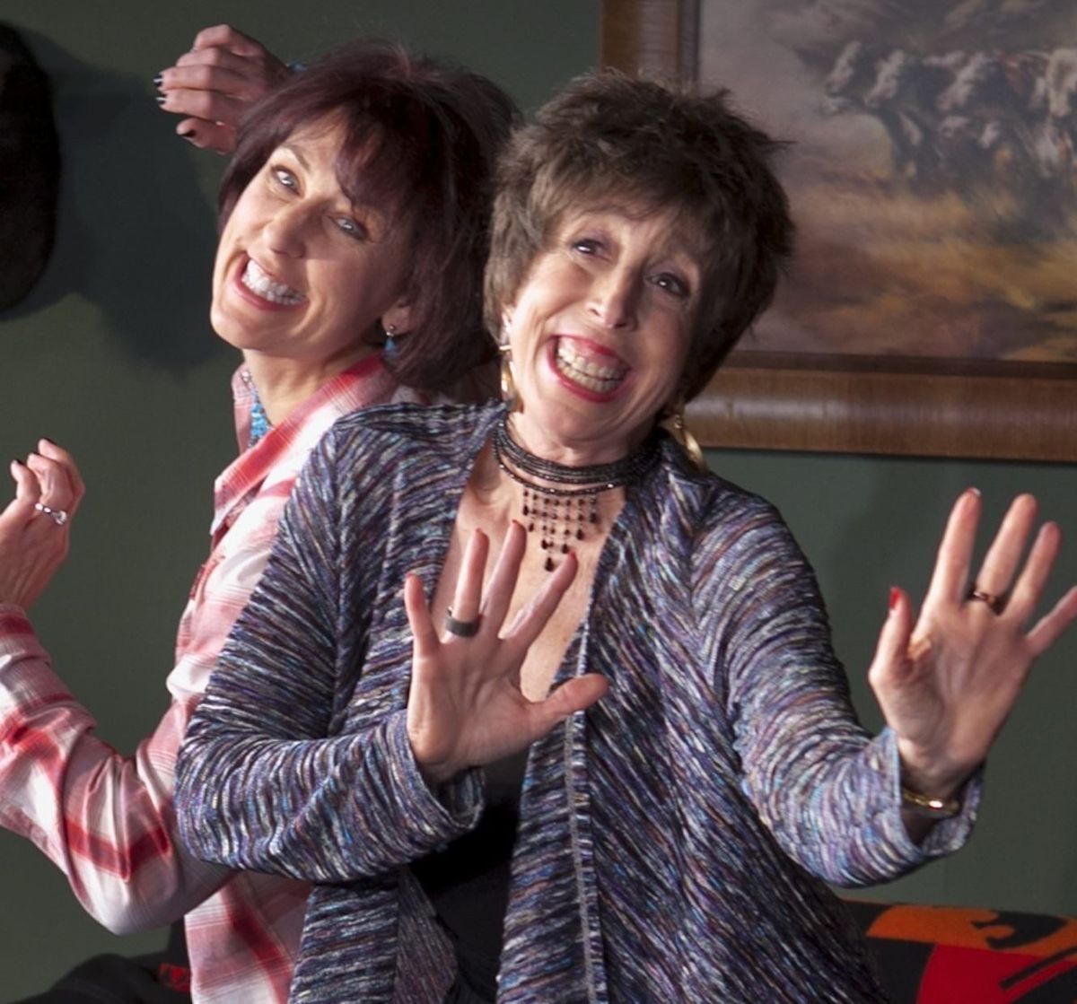Susan Kovitz and Susan Claassen in LOOK MA WE'RE DANCING!
Photo by Tim Fuller Susan Kovitz and Susan Claassen in LOOK MA WE'RE DANCING!
Photo by Tim Fuller