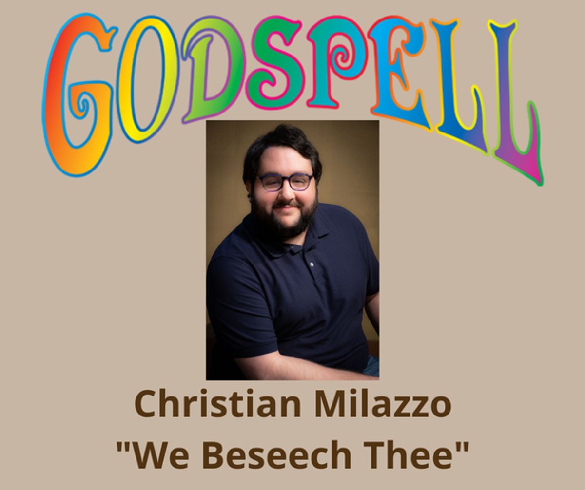 Christian Milazzo singing "We Beseech Thee." Christian Milazzo singing "We Beseech Thee."