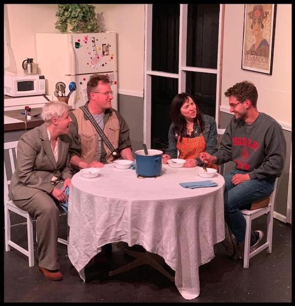 Body Awareness By Annie Baker, 2019 Pictured: Allie Rivenbark, Zero Feeney, Tamara Sorelli, and David Remple 1