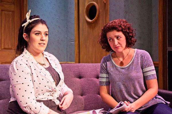 Vinny (Gary Puckett) gets more than he bargained for from Olivia (Kristen Duerdoth) 2