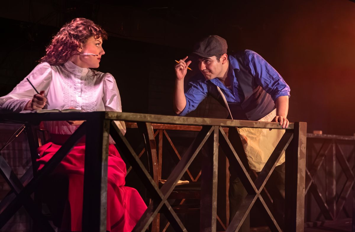 KYLE WATKINS PHOTOGRAPHY    Charli Bush and Amron Salgado in    Newsies.       