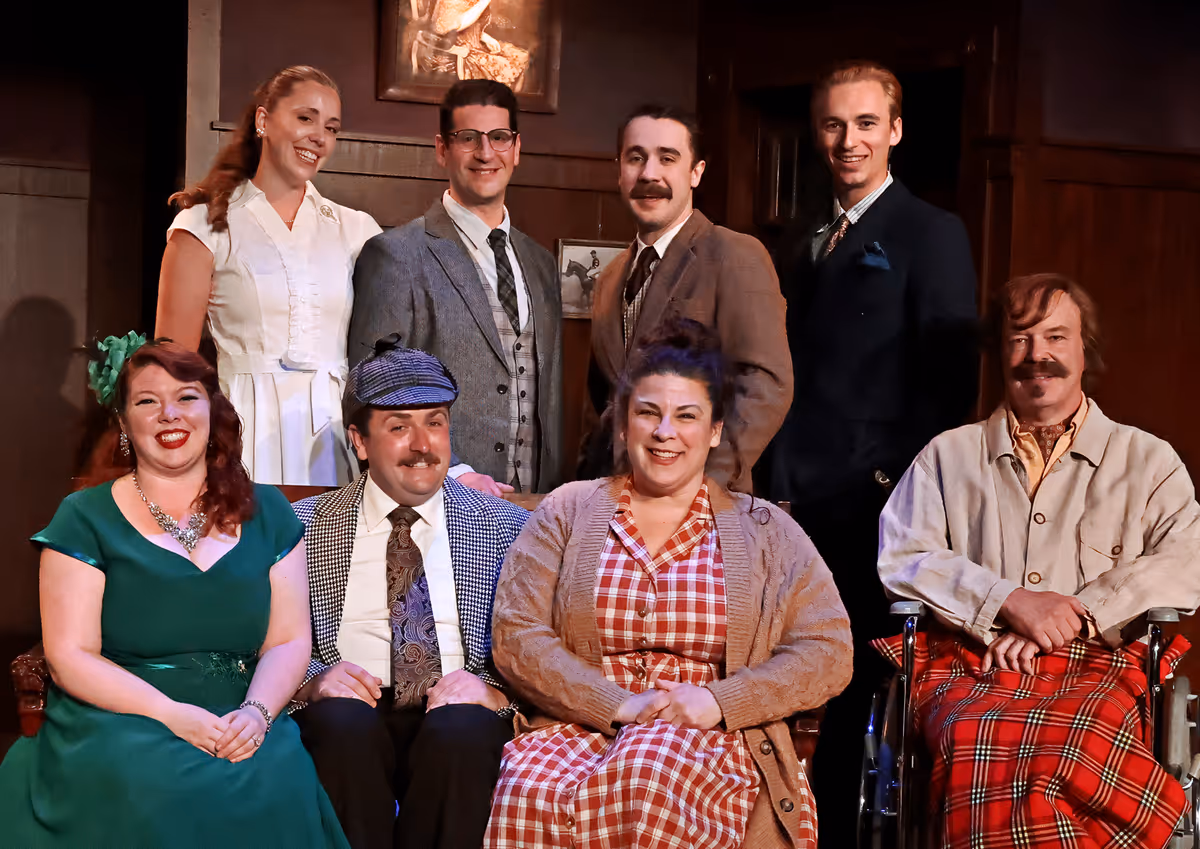 Left to right: Erica Morris, Emma Joanis, Ian Hamilton, Ari Lew, Trish LaRose, Jakov Schwartzberg, Elijah Corbin, Ian Ryan Photo credit: Bob Tucker/Focalpoint Studio Left to right: Erica Morris, Emma Joanis, Ian Hamilton, Ari Lew, Trish LaRose, Jakov Schwartzberg, Elijah Corbin, Ian Ryan Photo credit: Bob Tucker/Focalpoint Studio