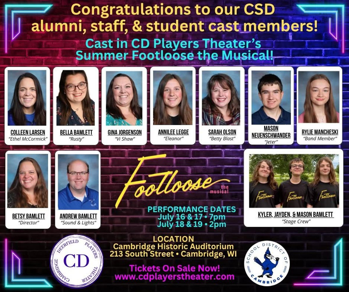 Cambridge, WI alumni, staff & student members Cambridge, WI alumni, staff & student members