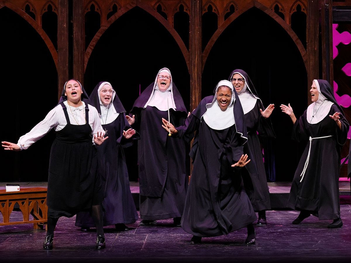 Karriyma Pekary as (Deloris Van Cartier) with Nun Ensemble Karriyma Pekary as (Deloris Van Cartier) with Nun Ensemble