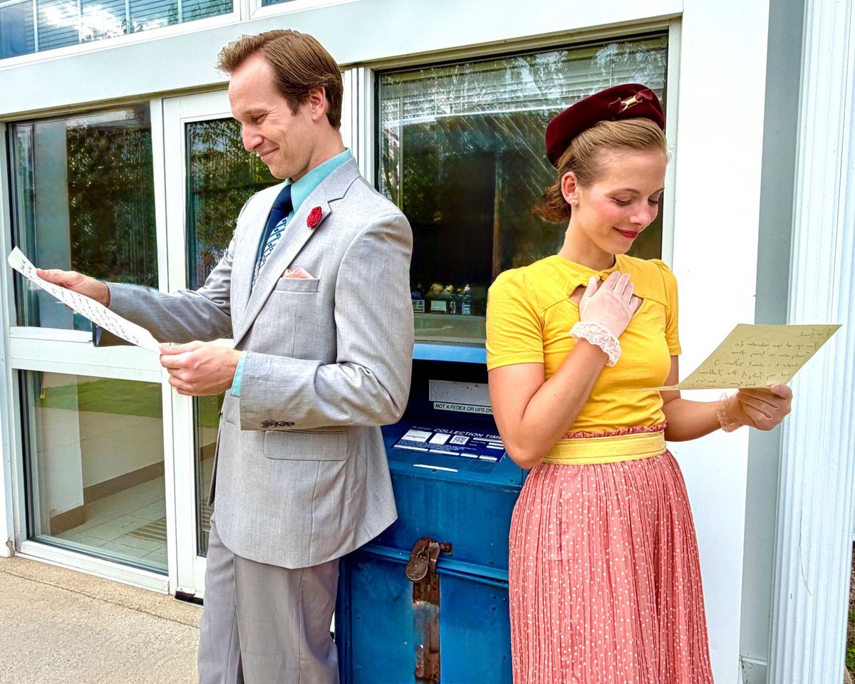 Andrew O 'Shanick and Selene Klasner star as love-struck pen pals George and Amalia in The Barnstormers Theatre production of She Loves Me July 23-August 1. - Tickets and information at barnstormer Andrew O 'Shanick and Selene Klasner star as love-struck pen pals George and Amalia in The Barnstormers Theatre production of She Loves Me July 23-August 1. - Tickets and information at barnstormer