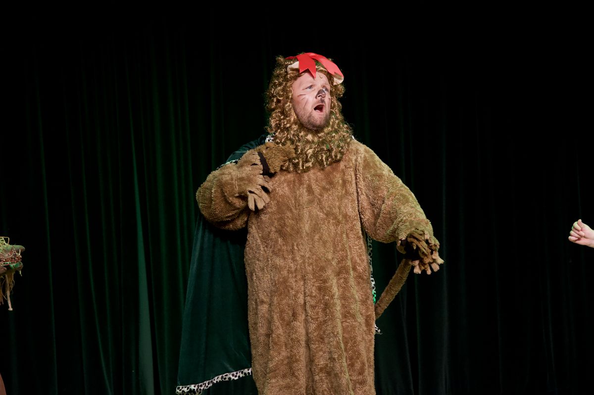 If I were king of the forrest. Lion, played by Alex Stansbery If I were king of the forrest. Lion, played by Alex Stansbery