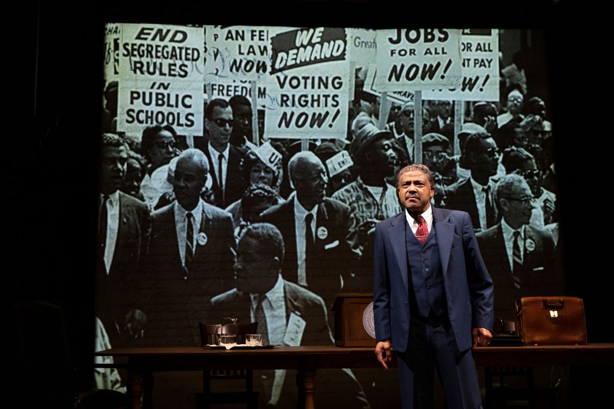 Lester Purry stars as Thurgood Marshall in Thurgood. Photo by Shawnte Sims