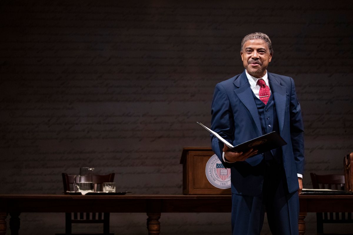 Lester Purry stars as Thurgood Marshall in Thurgood. Photo by Shawnte Sims