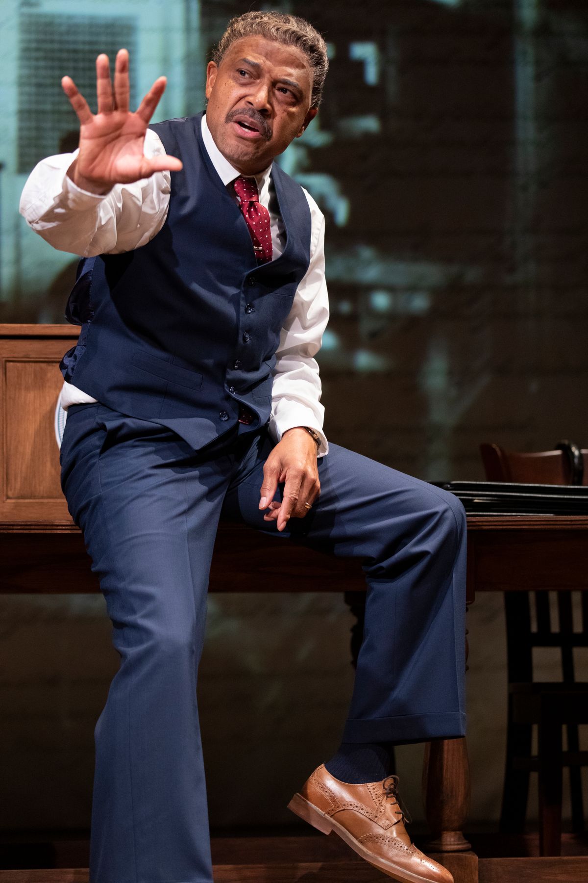 Lester Purry stars as Thurgood Marshall in Thurgood. Photo by Shawnte Sims