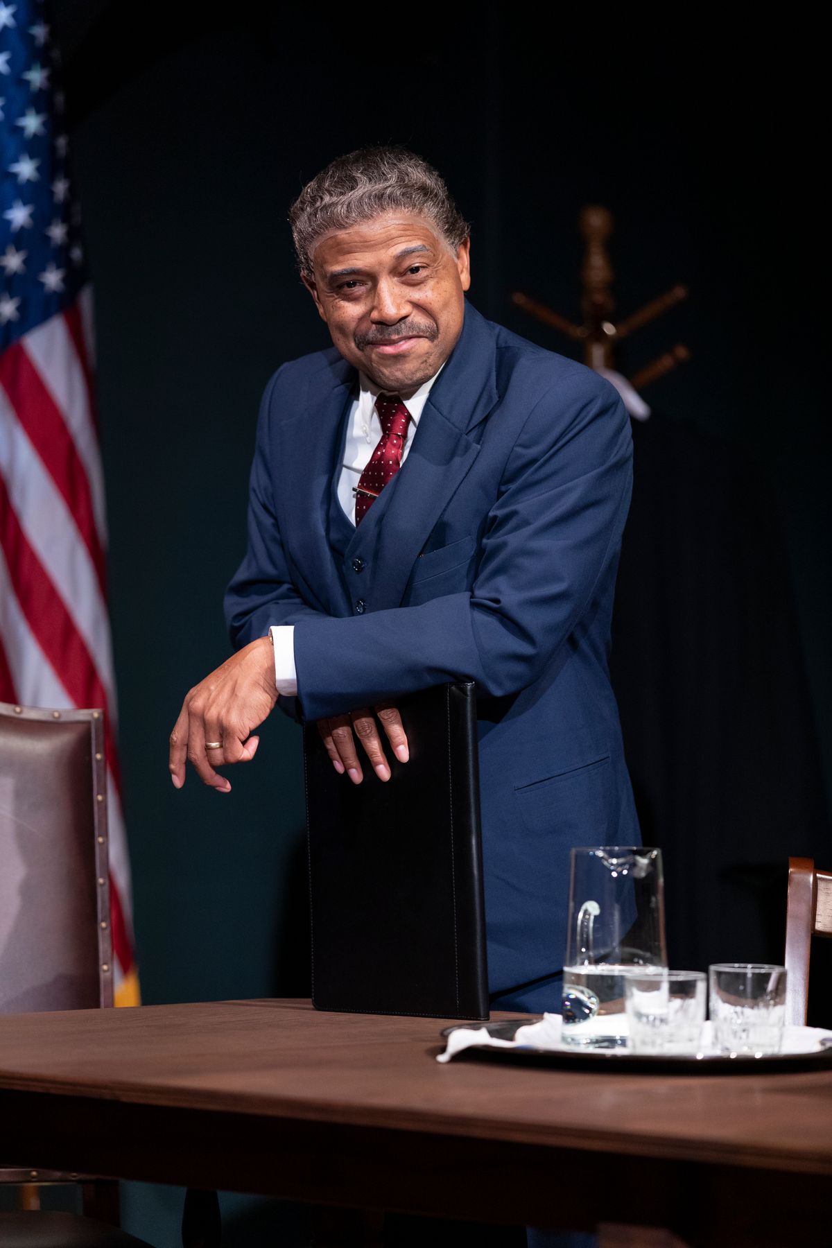 Lester Purry stars as Thurgood Marshall in Thurgood. Photo by Shawnte Sims Lester Purry stars as Thurgood Marshall in Thurgood. Photo by Shawnte Sims