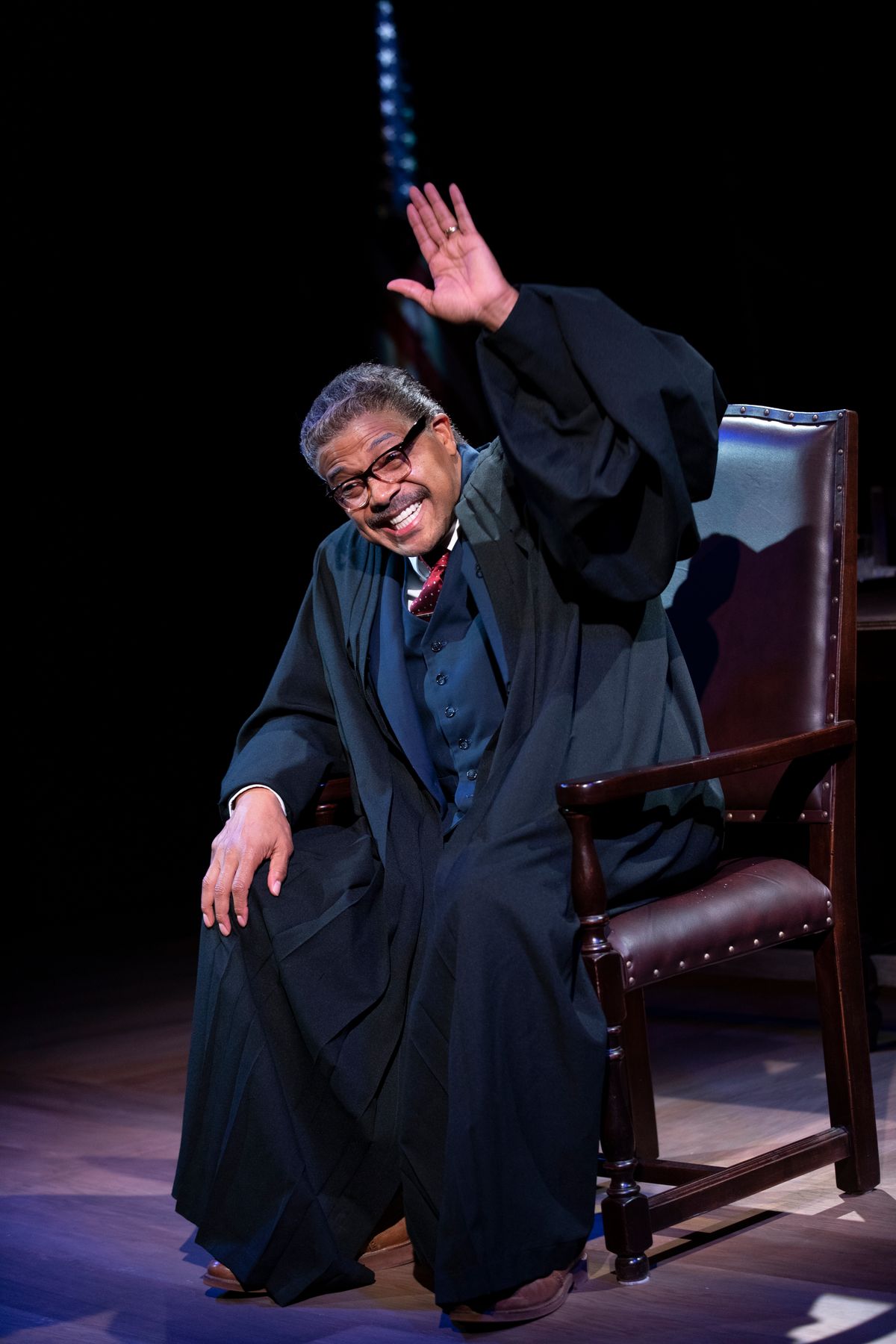 Lester Purry stars as Thurgood Marshall in Thurgood. Photo by Shawnte Sims