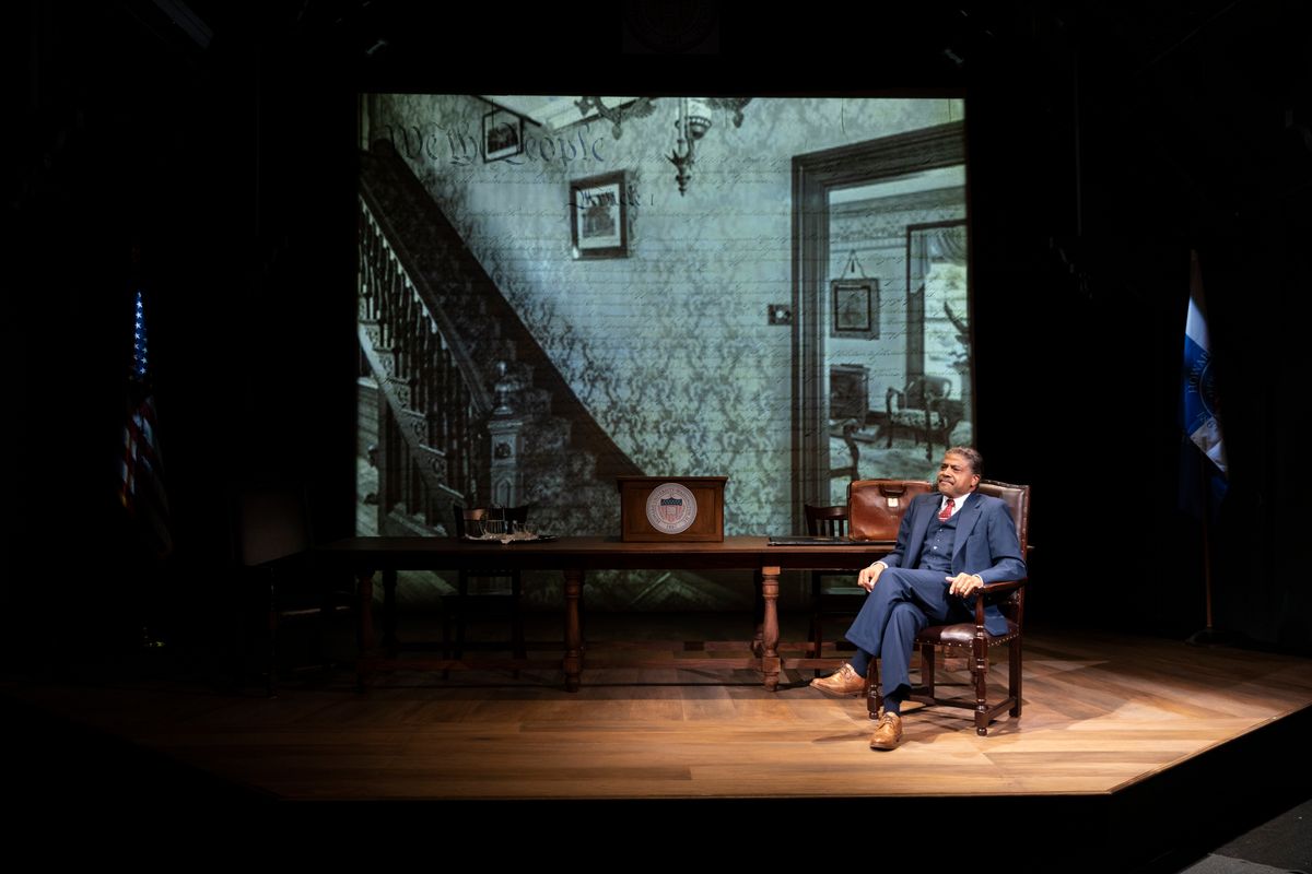 Lester Purry stars as Thurgood Marshall in Thurgood. Photo by Shawnte Sims