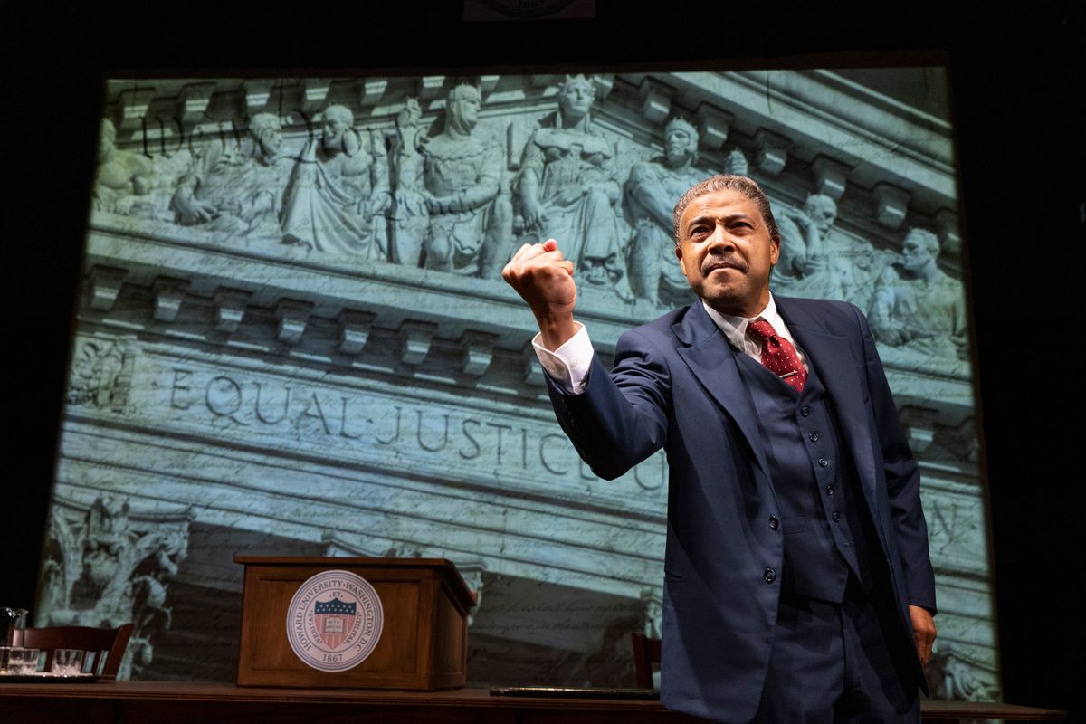 Lester Purry stars as Thurgood Marshall in Thurgood. Photo by Shawnte Sims