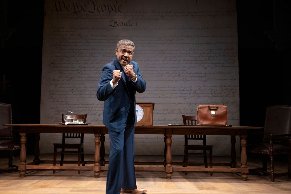 Lester Purry stars as Thurgood Marshall in Thurgood. Photo by Shawnte Sims