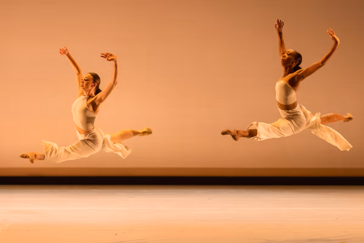 Kansas City Ballet Dancers Gillian Yoder and Amira Hogan in Caili Quan's world premiere of A Home Away. Photography by Brett Pruitt & East Market Studios. Kansas City Ballet Dancers Gillian Yoder and Amira Hogan in Caili Quan's world premiere of A Home Away. Photography by Brett Pruitt & East Market Studios.
