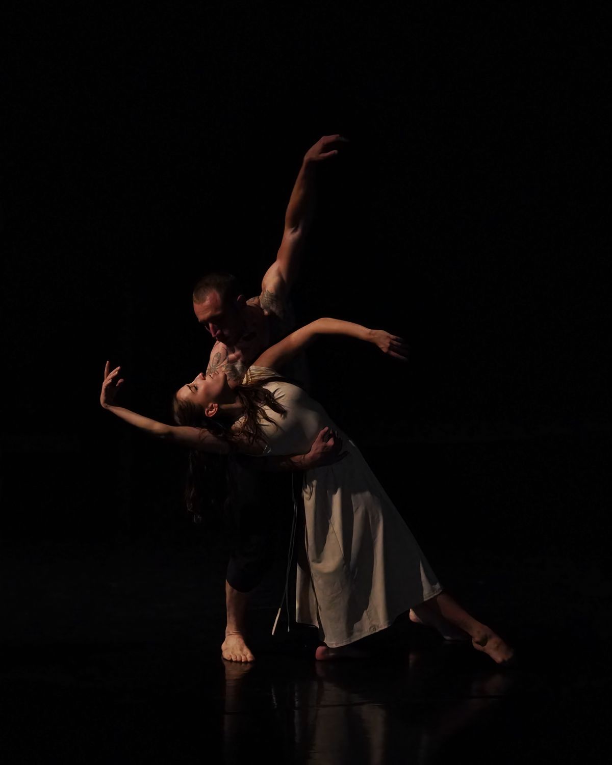 Adrienne Pelletier and Nathaniel Dombek in Maine Dance Company's Unearthed Adrienne Pelletier and Nathaniel Dombek in Maine Dance Company's Unearthed