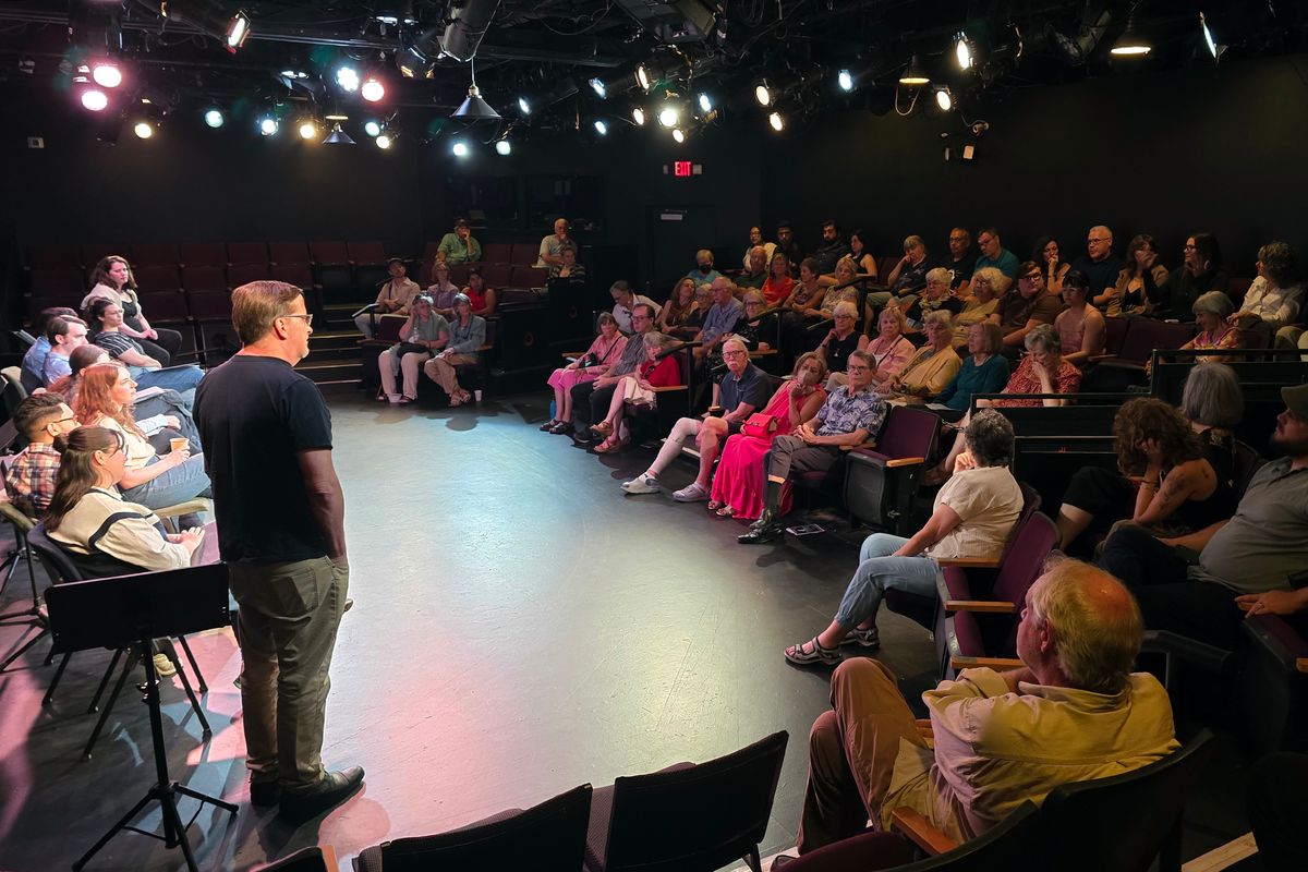 Talk back with audience for Playwrights' Revolution 2025 at Capital Stage. Talk back with audience for Playwrights' Revolution 2025 at Capital Stage.