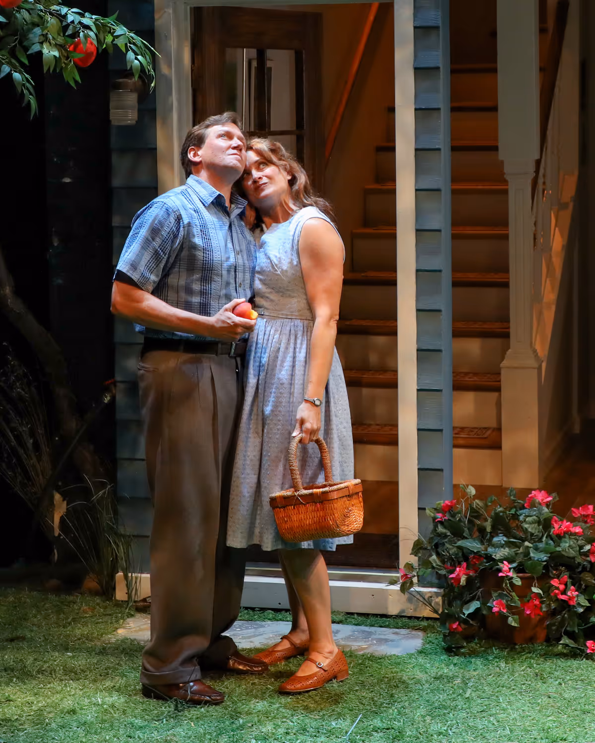 Shawn Fagan and Rebecca Brooksher in BTG's production of Lovesong, 2026. Photo by Caelan Carlough.