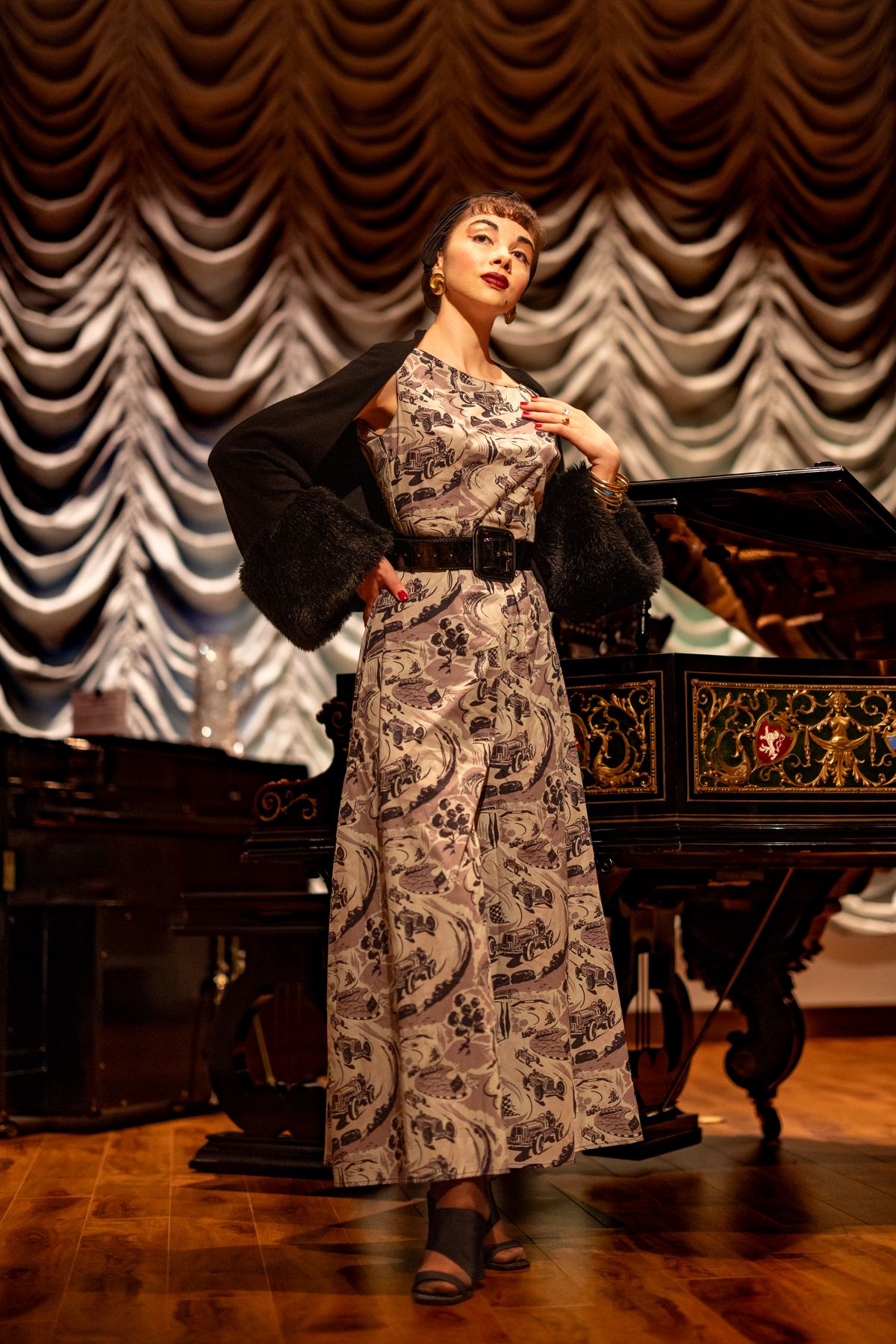 Tiffany Brannan as Norma Desmond, the diva in our opulent mansion. Tiffany Brannan as Norma Desmond, the diva in our opulent mansion.