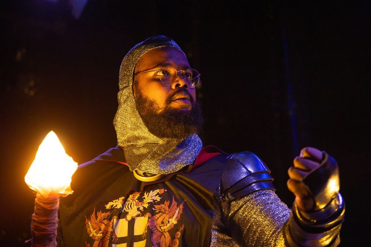 Jacob Elijah Anderson as Sir Talgar Dunson in Honor Shmonor at The Tank NYC