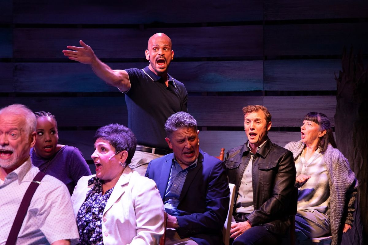 Christopher C. Minor as Kevin J and the cast of Come From Away (2025) in 28 Hours . Photos by Klose2u Photography L.L.C. Christopher C. Minor as Kevin J and the cast of Come From Away (2025) in 28 Hours . Photos by Klose2u Photography L.L.C.