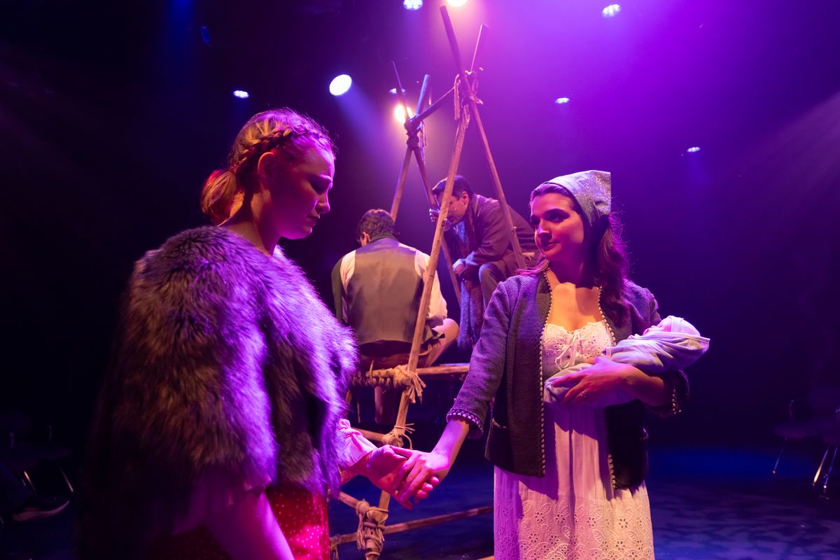 Sydney Harrison as Little Red and Carly Rose Mulay as Cinderella in "No One Is Alone". Photo by Klose2u Photography L.L.C. Sydney Harrison as Little Red and Carly Rose Mulay as Cinderella in "No One Is Alone". Photo by Klose2u Photography L.L.C.