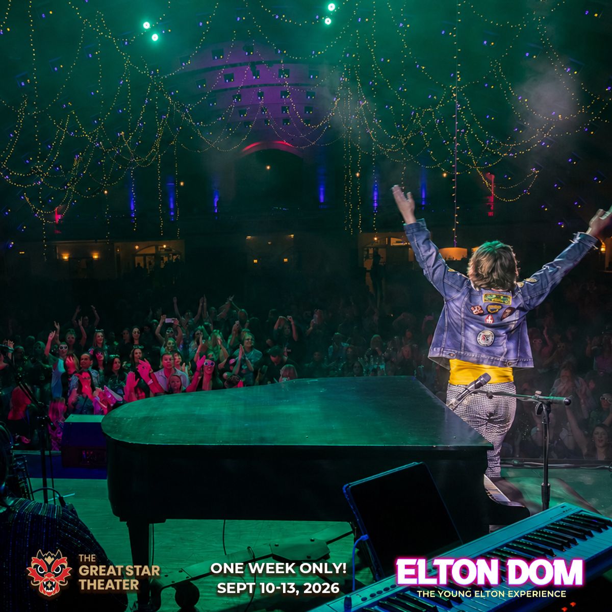 Dominick Fulco is ELTON DOM, September 10-13 at the historic Great Star Theatre in San Francisco. Tickets available now at EltonDomLive.com. Dominick Fulco is ELTON DOM, September 10-13 at the historic Great Star Theatre in San Francisco. Tickets available now at EltonDomLive.com.
