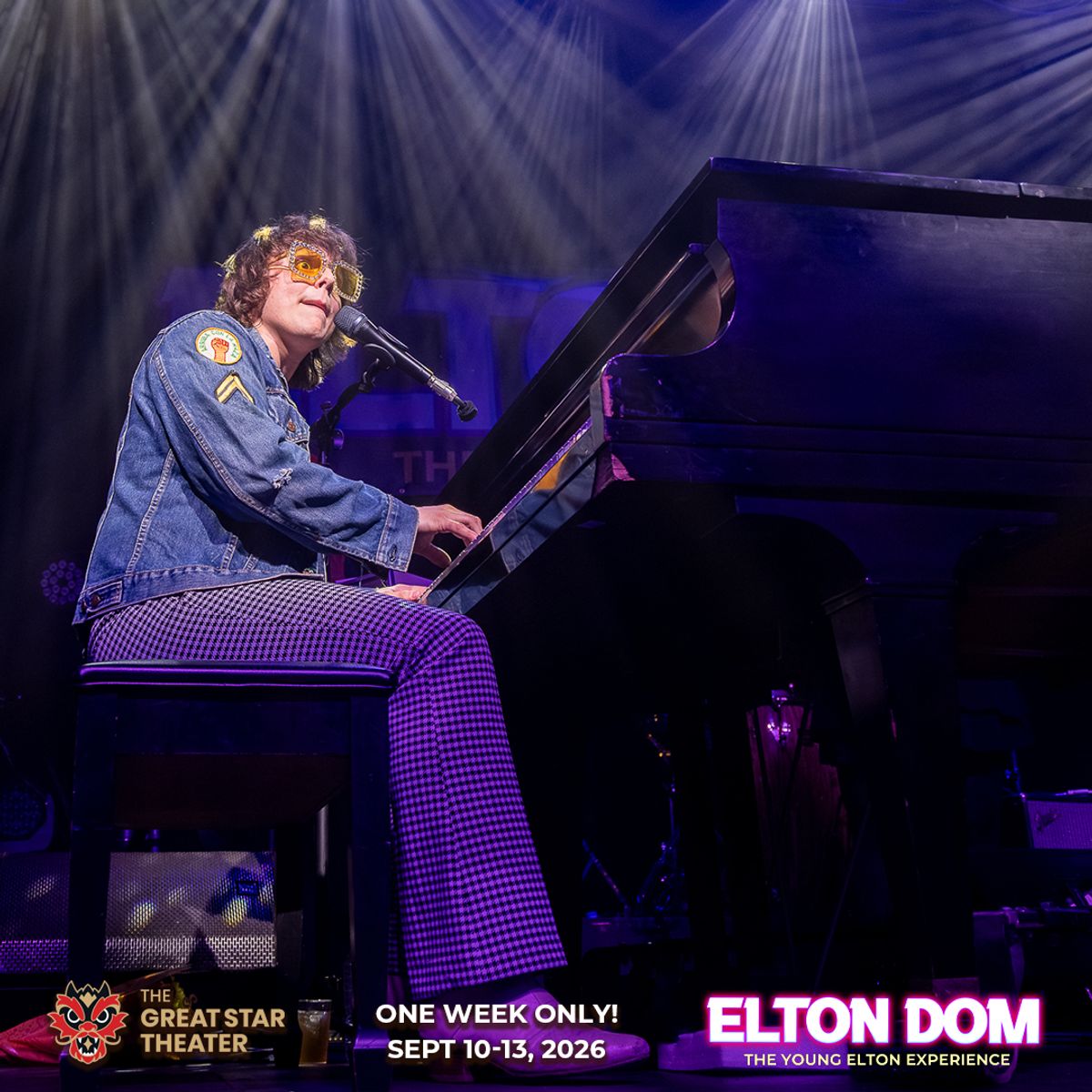 Dominick Fulco is ELTON DOM, September 10-13 at the historic Great Star Theatre in San Francisco. Tickets available now at EltonDomLive.com. Dominick Fulco is ELTON DOM, September 10-13 at the historic Great Star Theatre in San Francisco. Tickets available now at EltonDomLive.com.