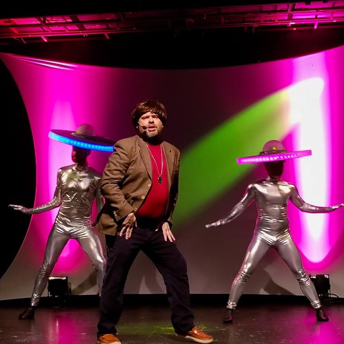 Scott Shoemaker in :Probed! Photo courtesy Shoes & Pants Productions
