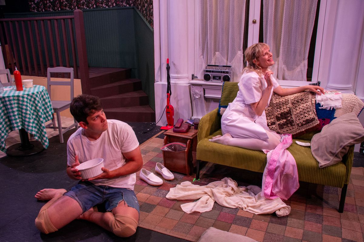 Nick Napoli & Whitney Ellis in The Swan at the Garage Theatre

Photo Credit: Diana Kaufmann