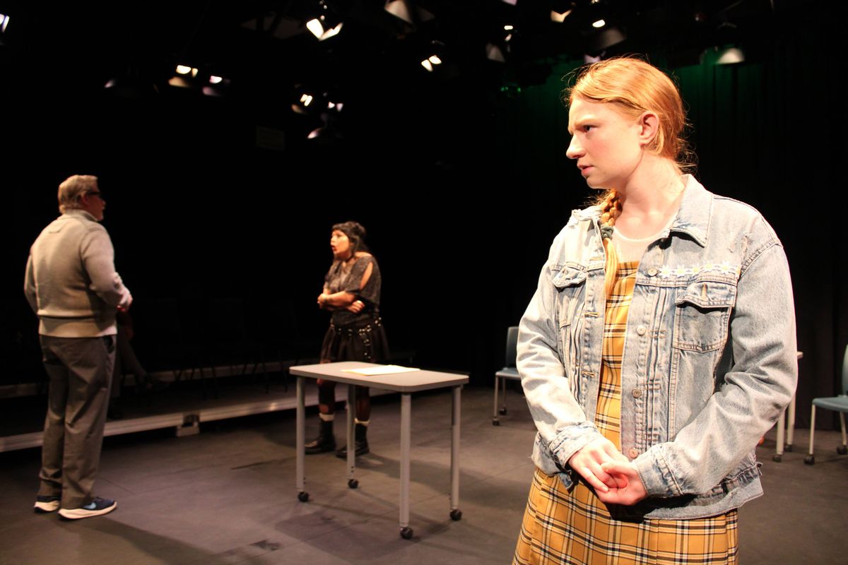Paul Alan Dixon, Rory Sanchez, and Lisa Eve in The Test Never Lies. Written by Halle Harper. Directed by Alyssa Carter
