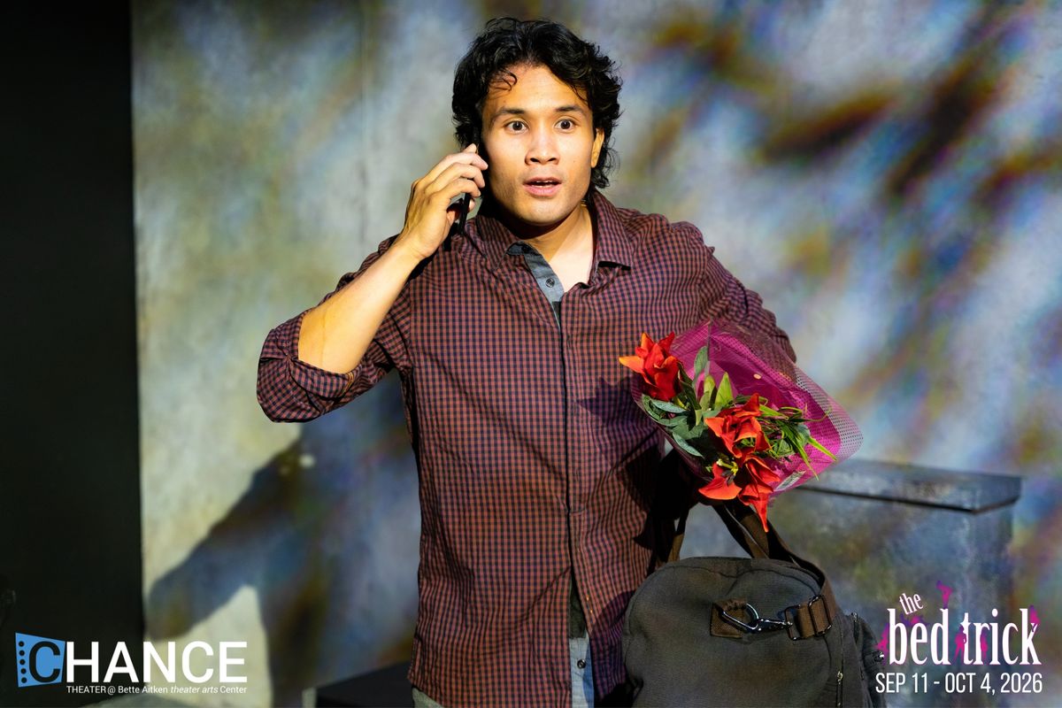Khoi Le in “The Bed Trick” at Chance Theater. Playing September 11 - October 4, 2026 at the Bette Aitken theater arts Center on the Cripe Stage. Photos by Eric Keitel Photography. Khoi Le in “The Bed Trick” at Chance Theater. Playing September 11 - October 4, 2026 at the Bette Aitken theater arts Center on the Cripe Stage. Photos by Eric Keitel Photography.