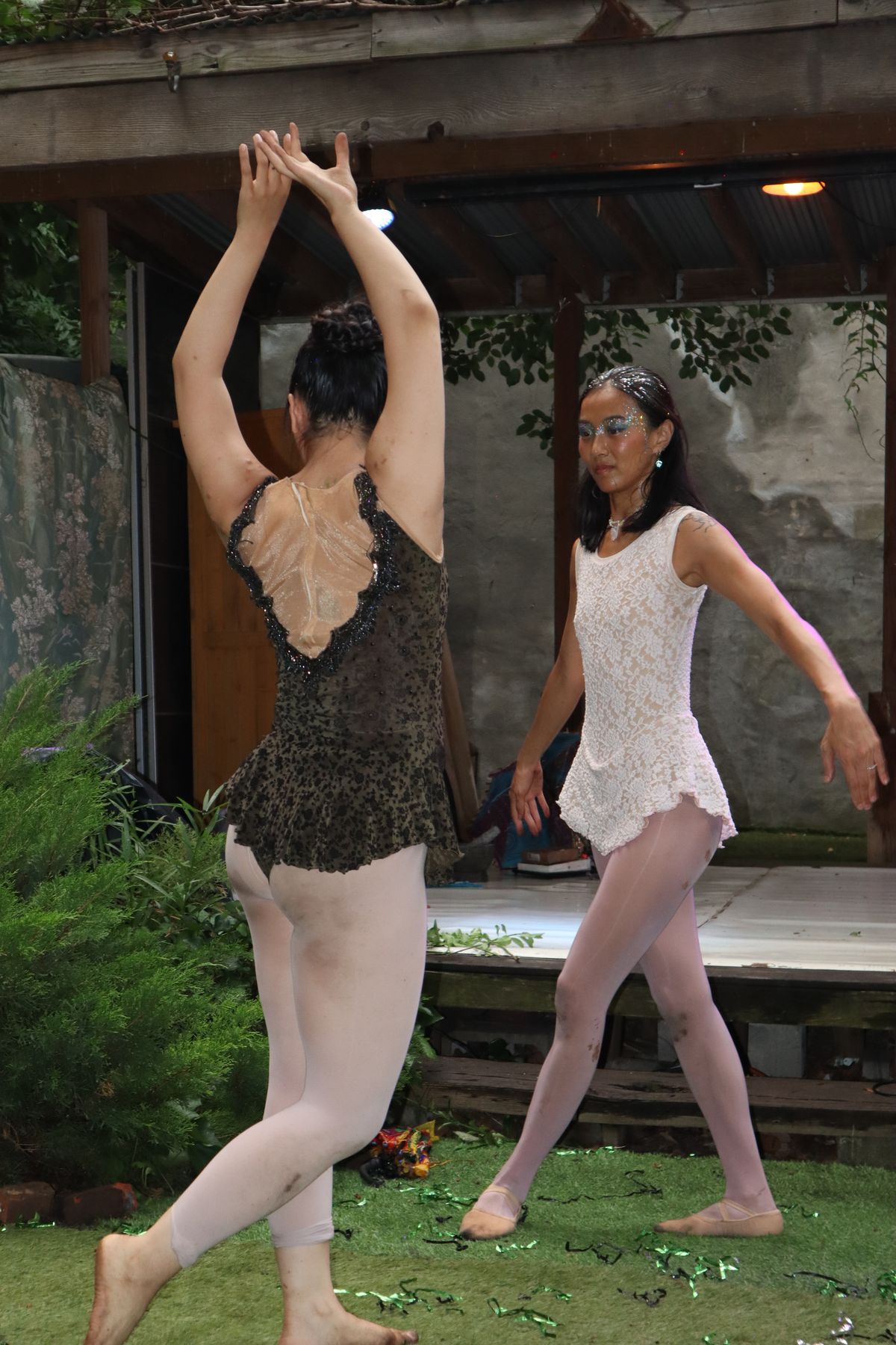 Pictured is Simeng Wang and Cherrie Mae Paghasian in FAIRIES
Photo By: Ruby Loesch and Green Thumb Community Gardens Pictured is Simeng Wang and Cherrie Mae Paghasian in FAIRIES
Photo By: Ruby Loesch and Green Thumb Community Gardens