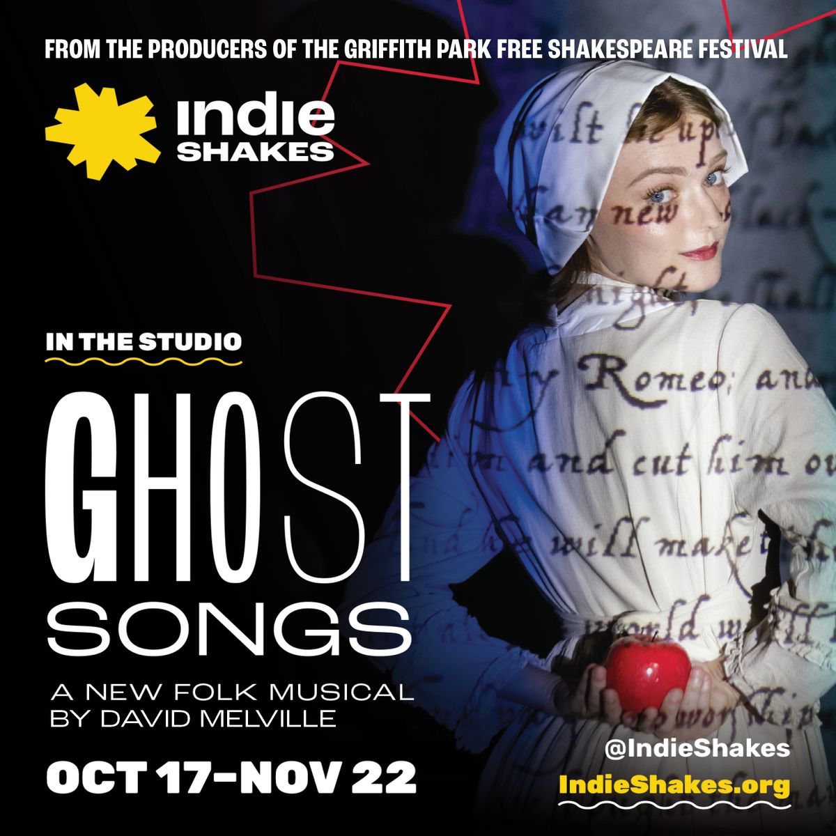 Jennifer Hardy as Cat in "Ghost Songs" a new folk musical by David Melville produced by Independent Shakespeare Company.