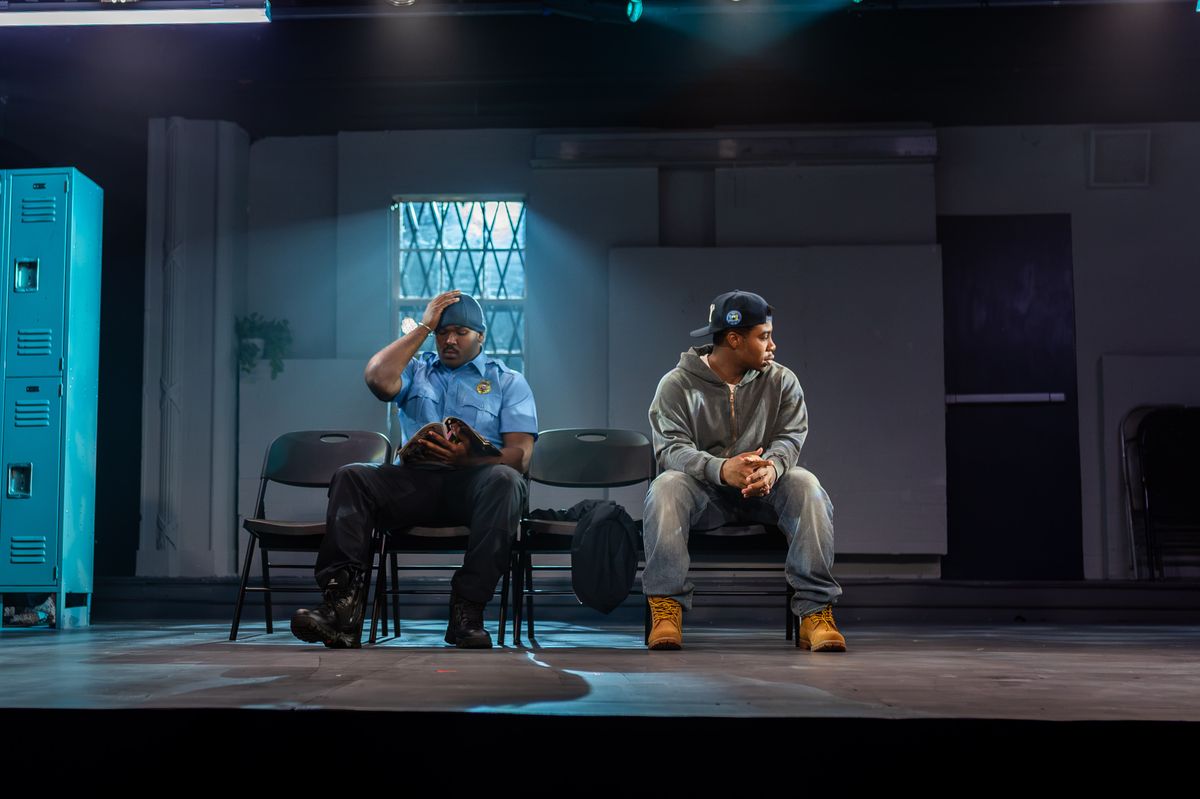 Photo by Kyle Watkins Photography
Ja'Quan Spann as Omari and Jamal Guye as Dun. Photo by Kyle Watkins Photography
Ja'Quan Spann as Omari and Jamal Guye as Dun.