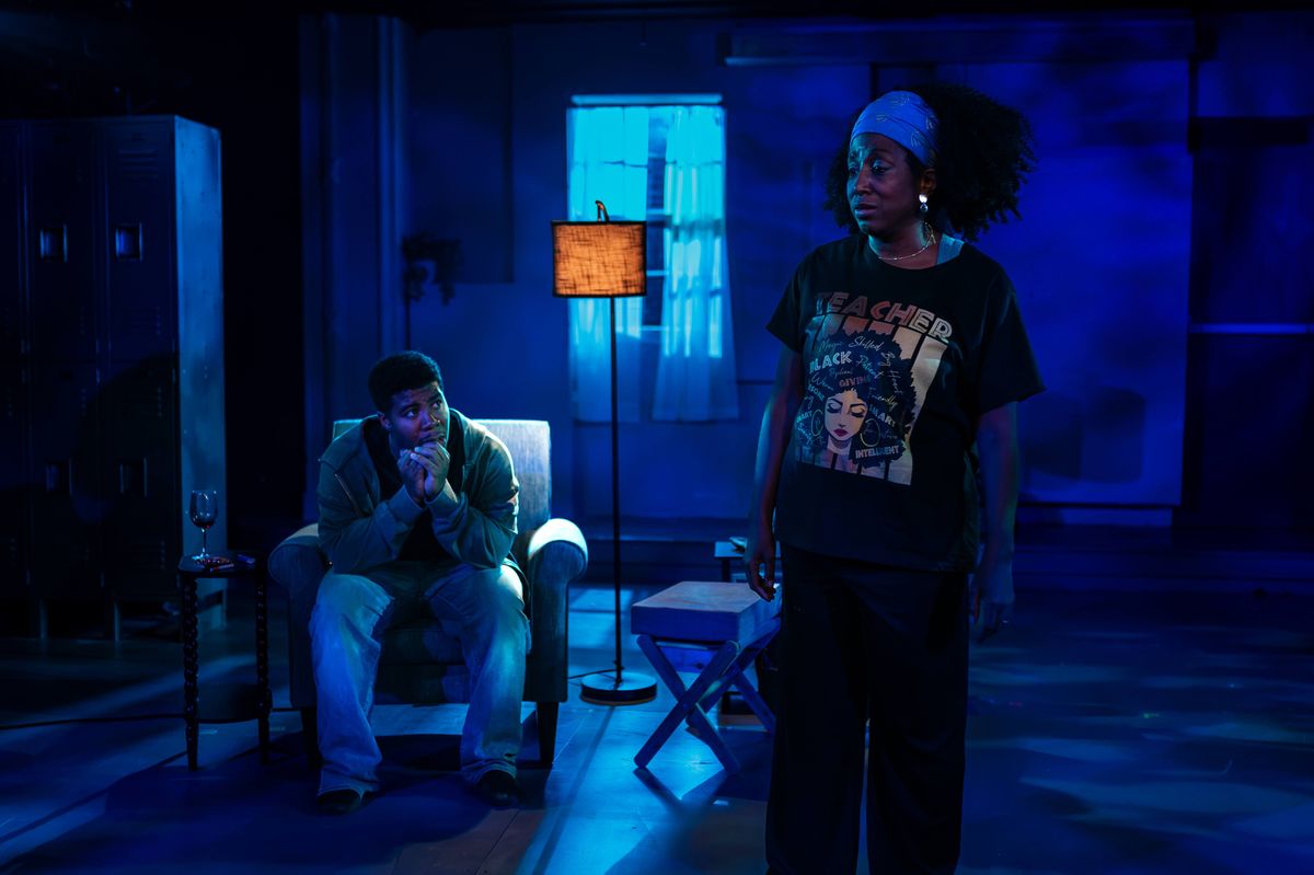 Photo by Kyle Watkins Photography
Doreen Oliver as Nya, Ja'Quan Spann as Omari Photo by Kyle Watkins Photography
Doreen Oliver as Nya, Ja'Quan Spann as Omari