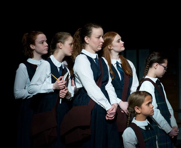 Lily Carrigan, Amelia McNeil-Maddox as Monica, Tara Golson as Sandy, Brittany Burke as Jenny, Alexandra Spiegel, Madeleine Moser
Photo: Steve Williams 1