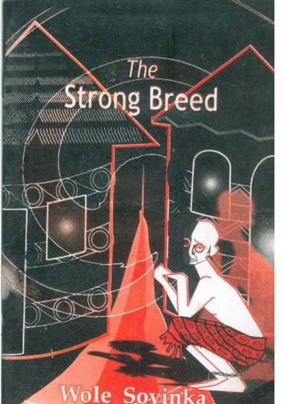 SHOWCARD FOR A MOVING AFRICAN DRAMA!: Here's a promotional illustration for West African playwright Wole Soyinka's powerful and moving drama "The Strong Breed."